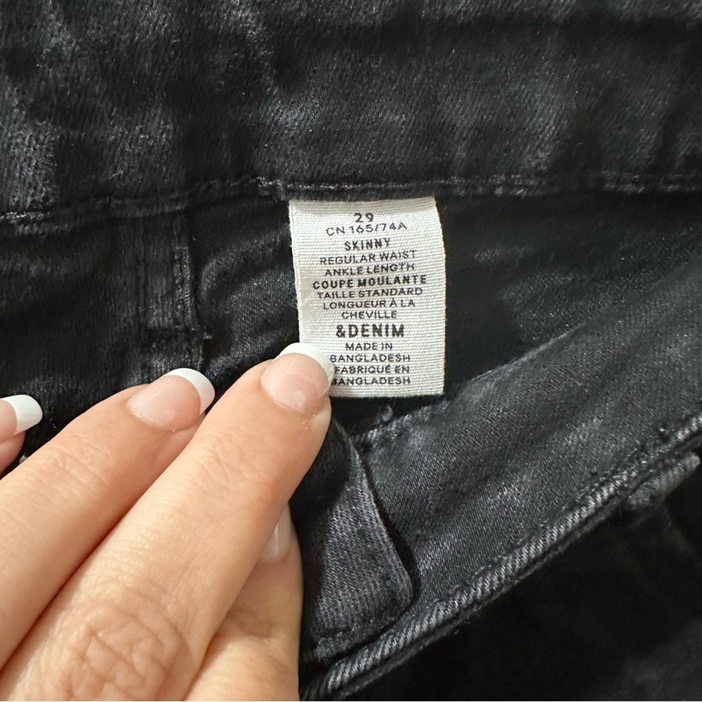 &denim Black Skinny Jeans with Modern Fit - Picture 2 of 2